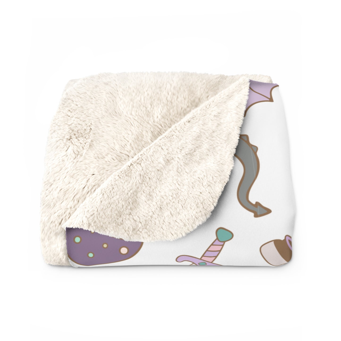 Pastel Fantasy Sherpa Blanket