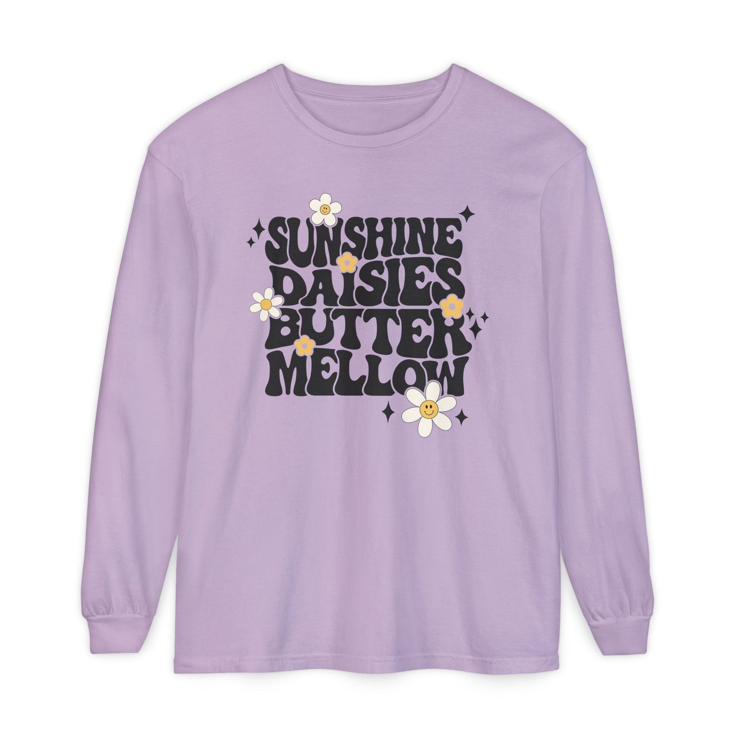Sunshine Daisies Butter Mellow Long Sleeve Tee