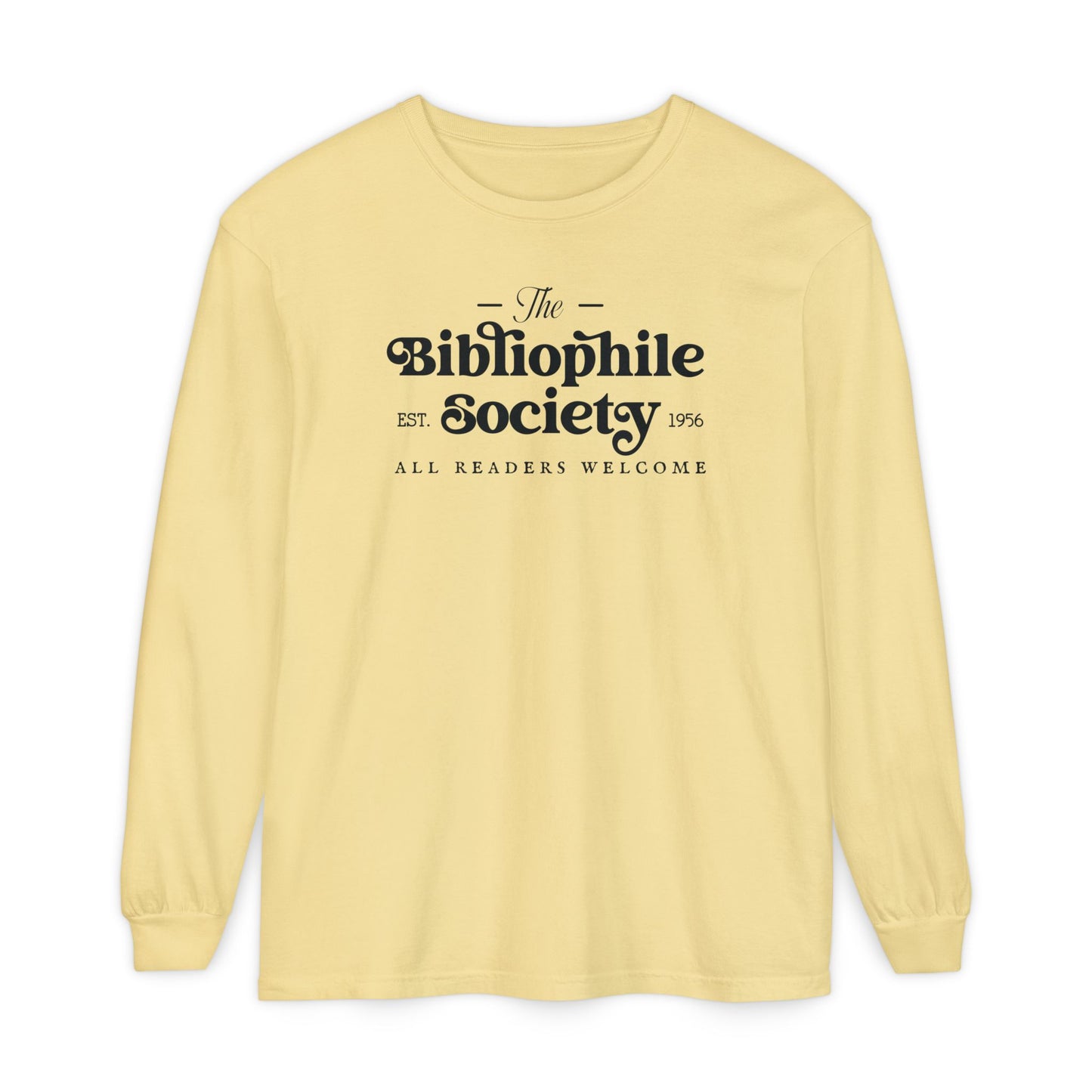Bibliophile Society Long Sleeve Tee