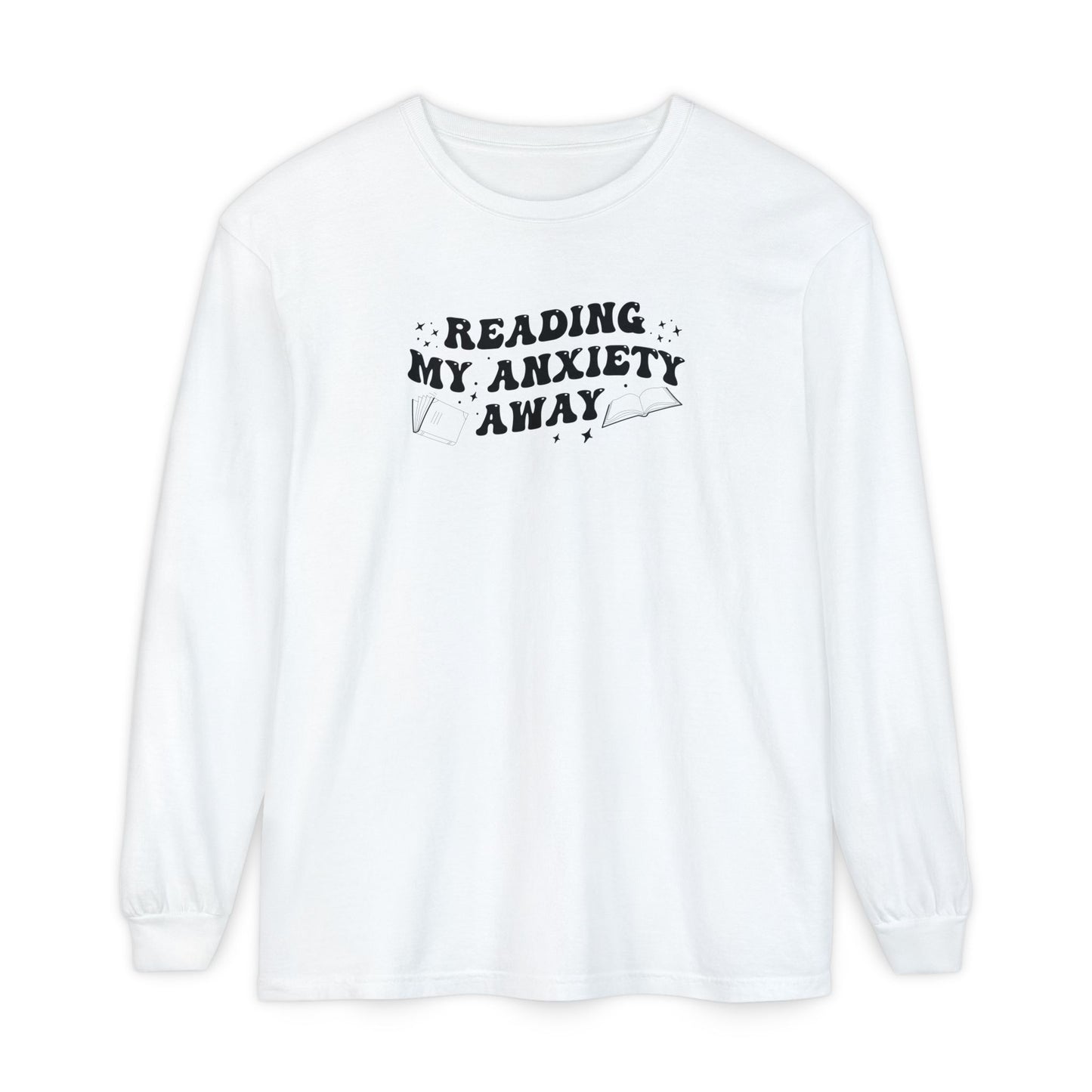 Reading My Anxiety Away Long Sleeve Tee