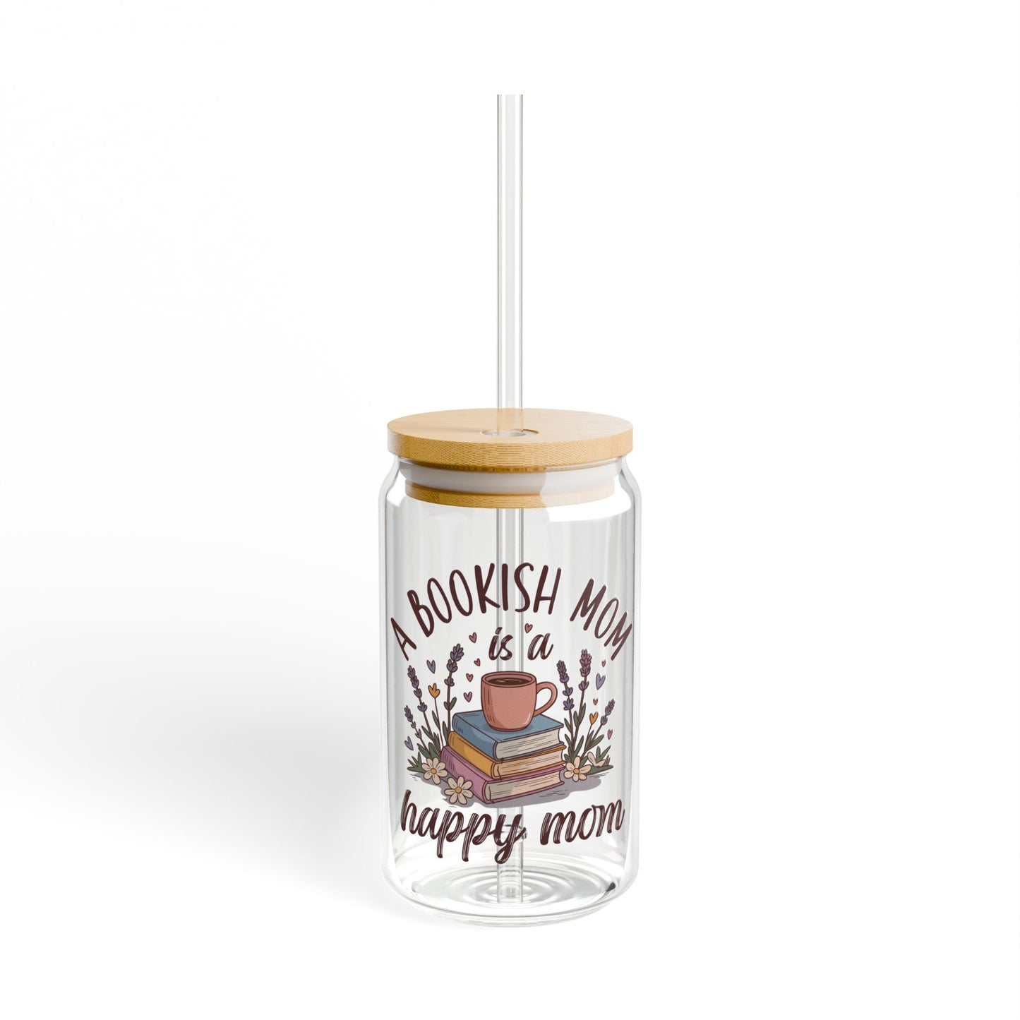 A Bookish Mom Sipper Glass