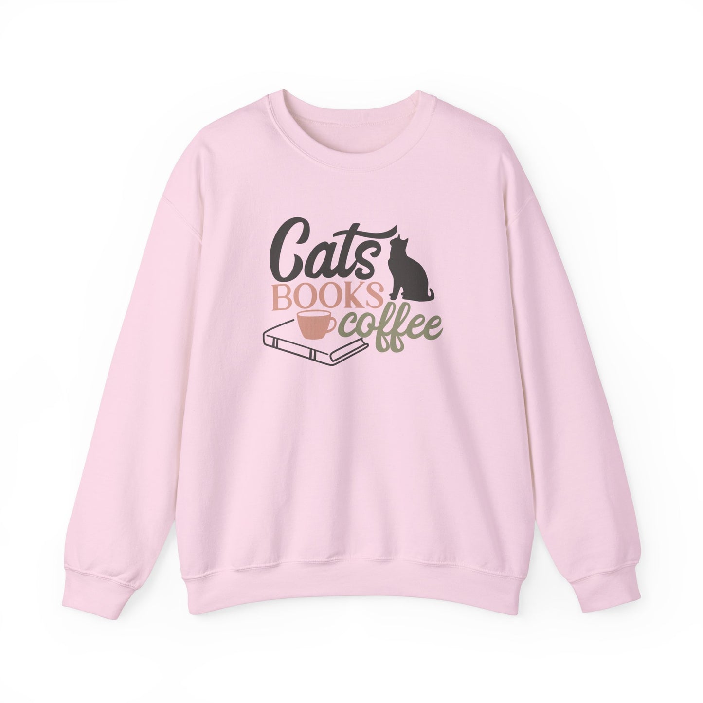 Cats, Books, Coffee Sweatshirt