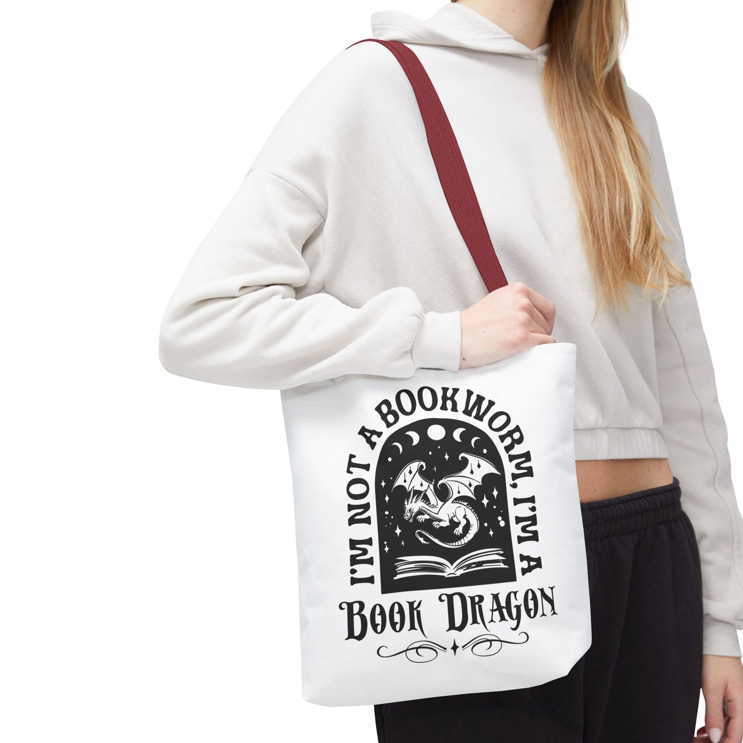 Book Dragon Tote Bag