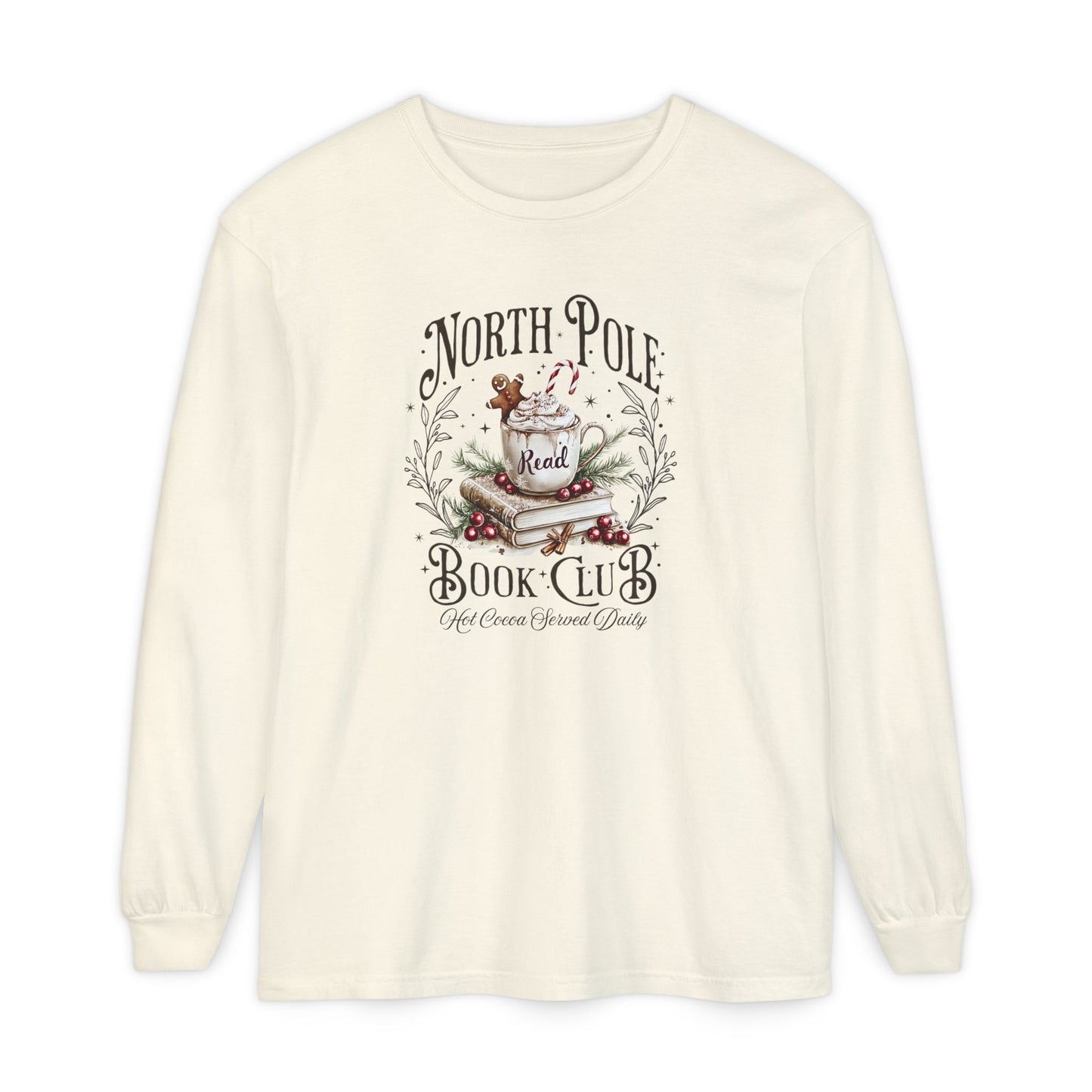 North Pole Book Club Long Sleeve Tee