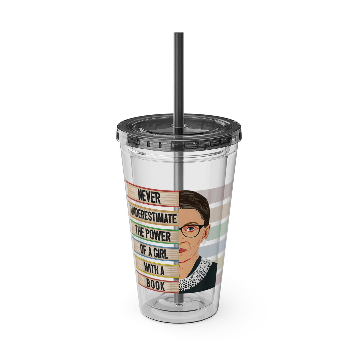 Never Underestimate the Power of a Girl with a Book Tumbler