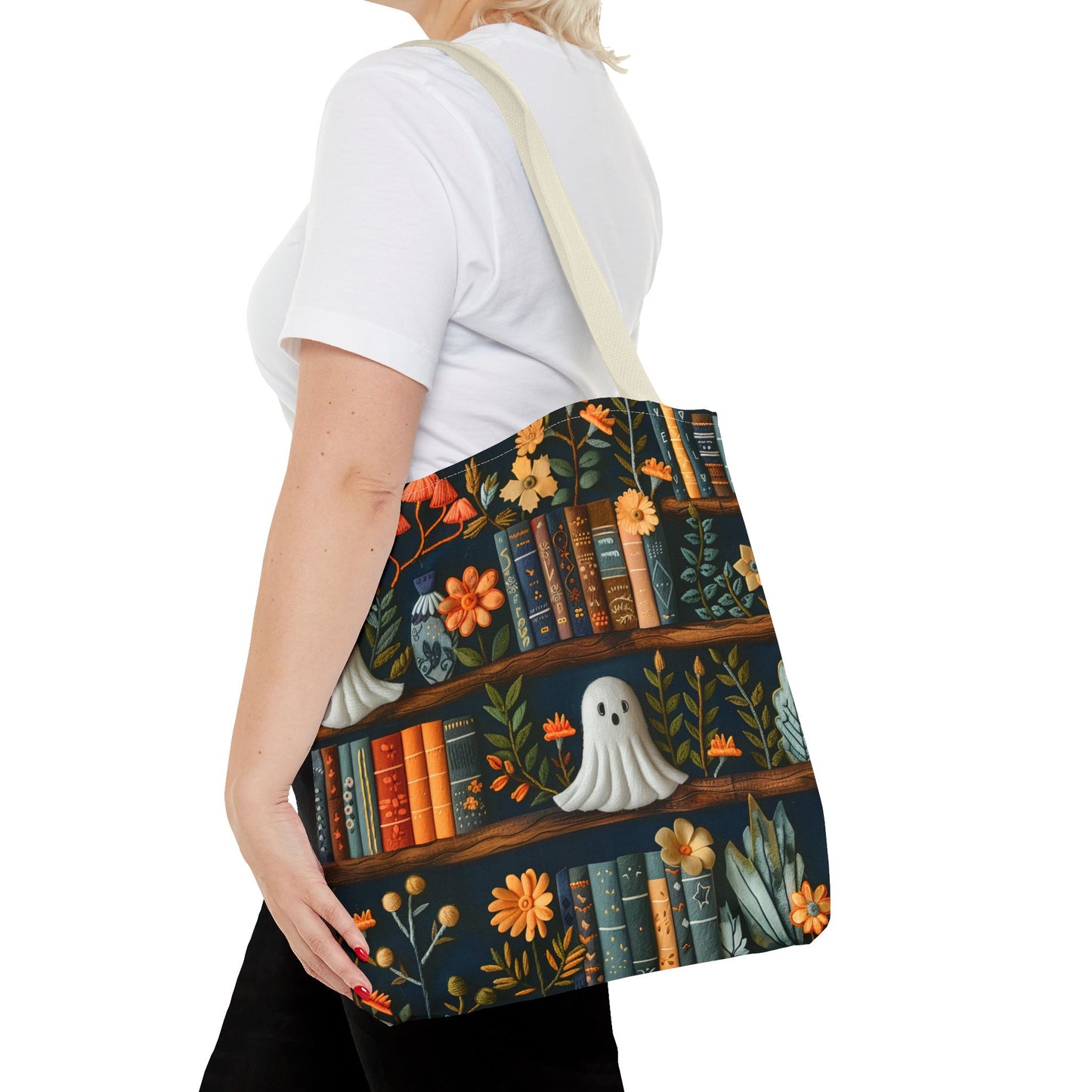 Haunted Library Tote Bag