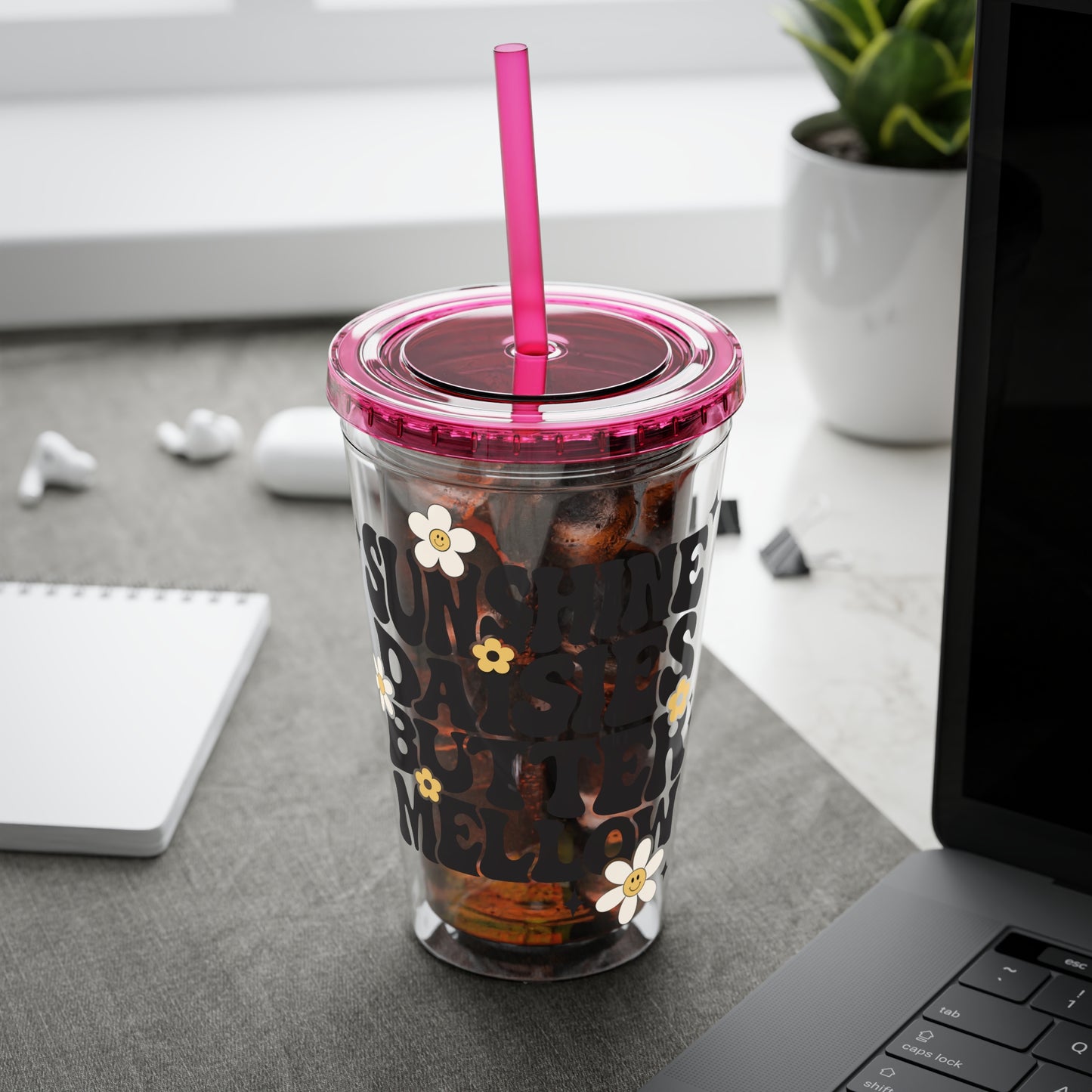 Sunshine Daisies Butter Mellow Tumbler