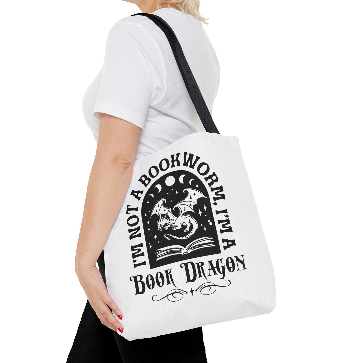 Book Dragon Tote Bag