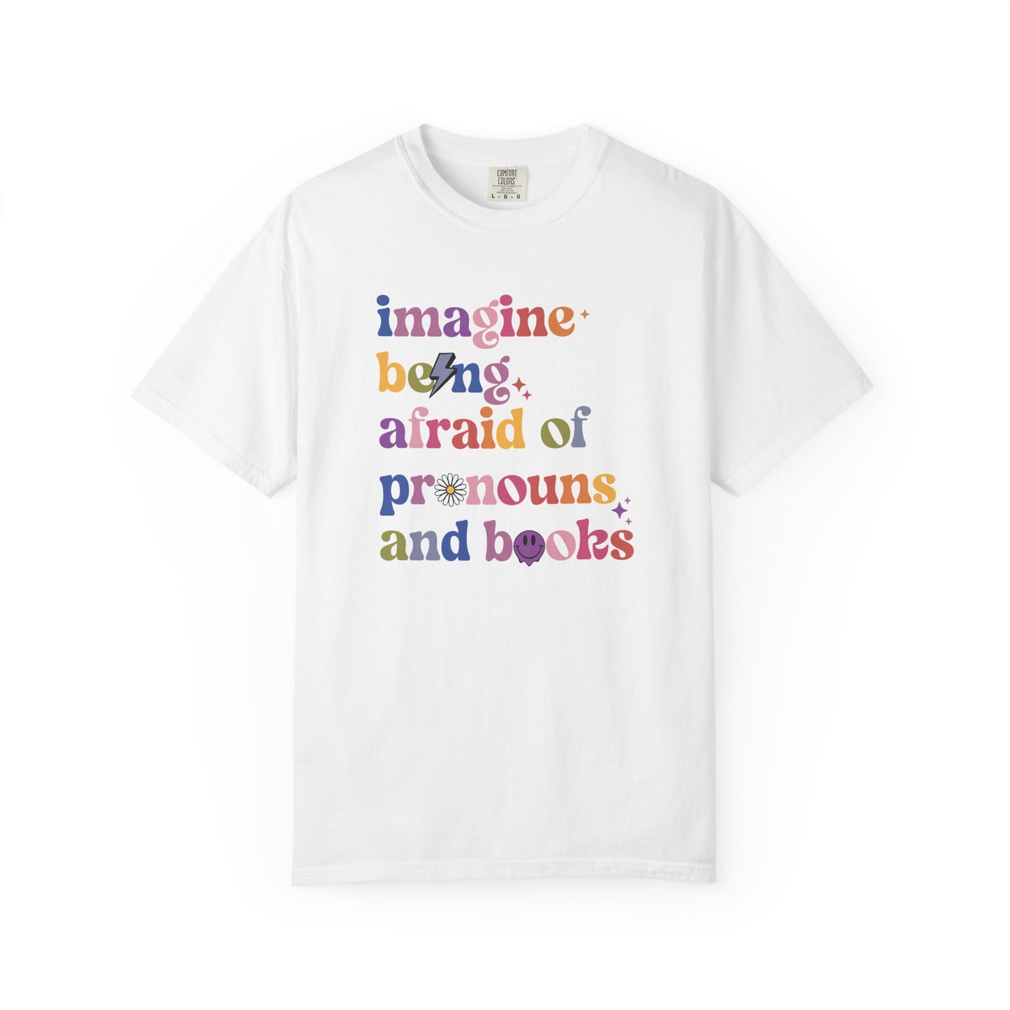 Pronouns and Books Tee
