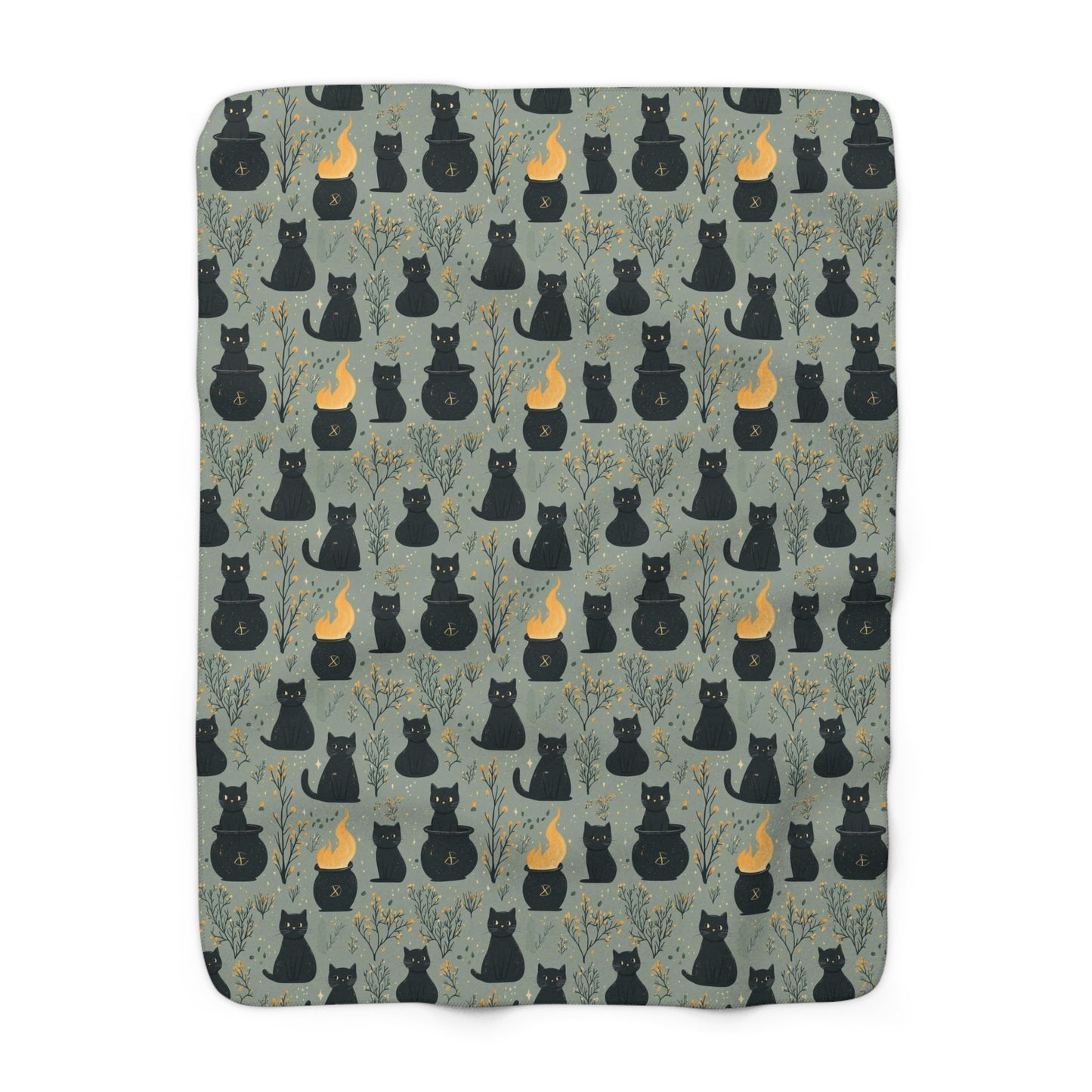 Witch’s Familiar Sherpa Blanket