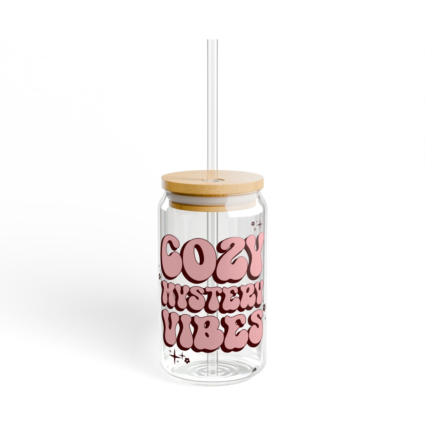 Cozy Mystery Vibes Sipper Glass
