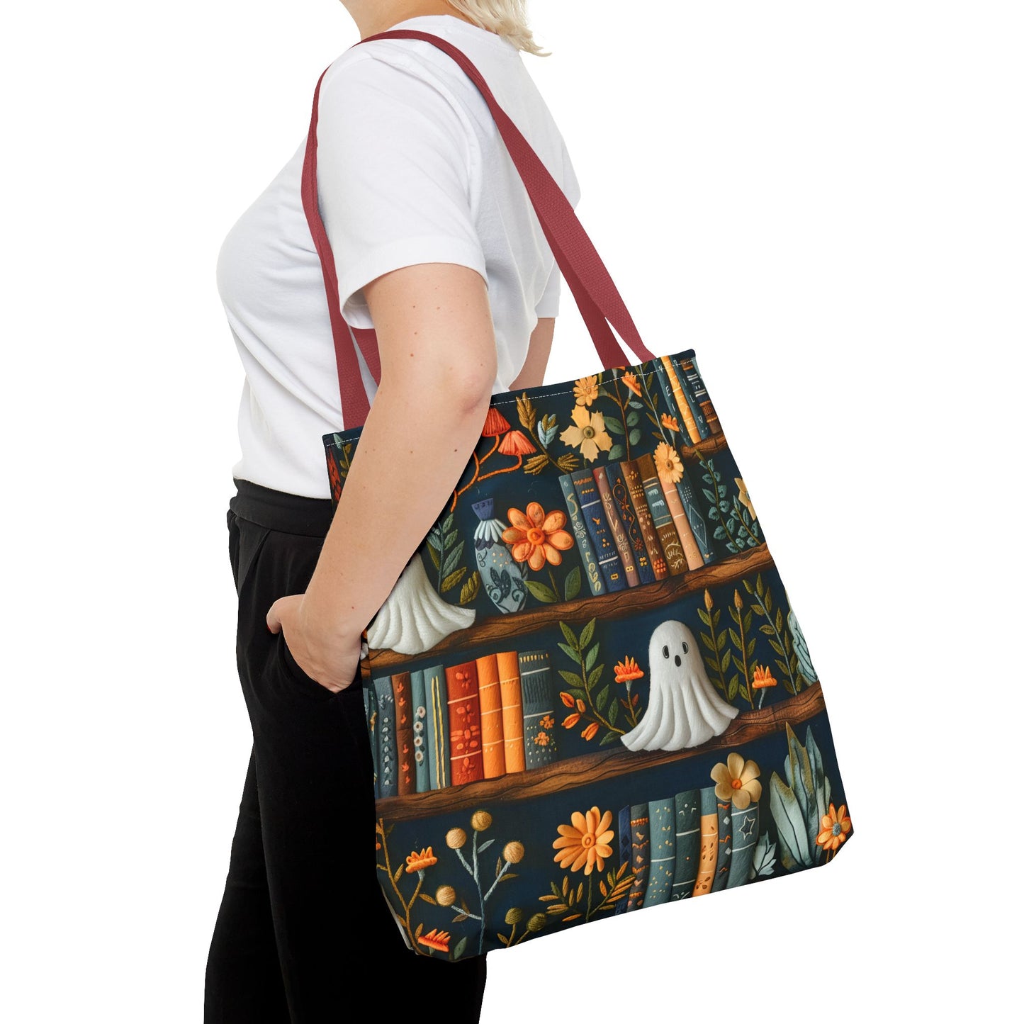 Haunted Library Tote Bag
