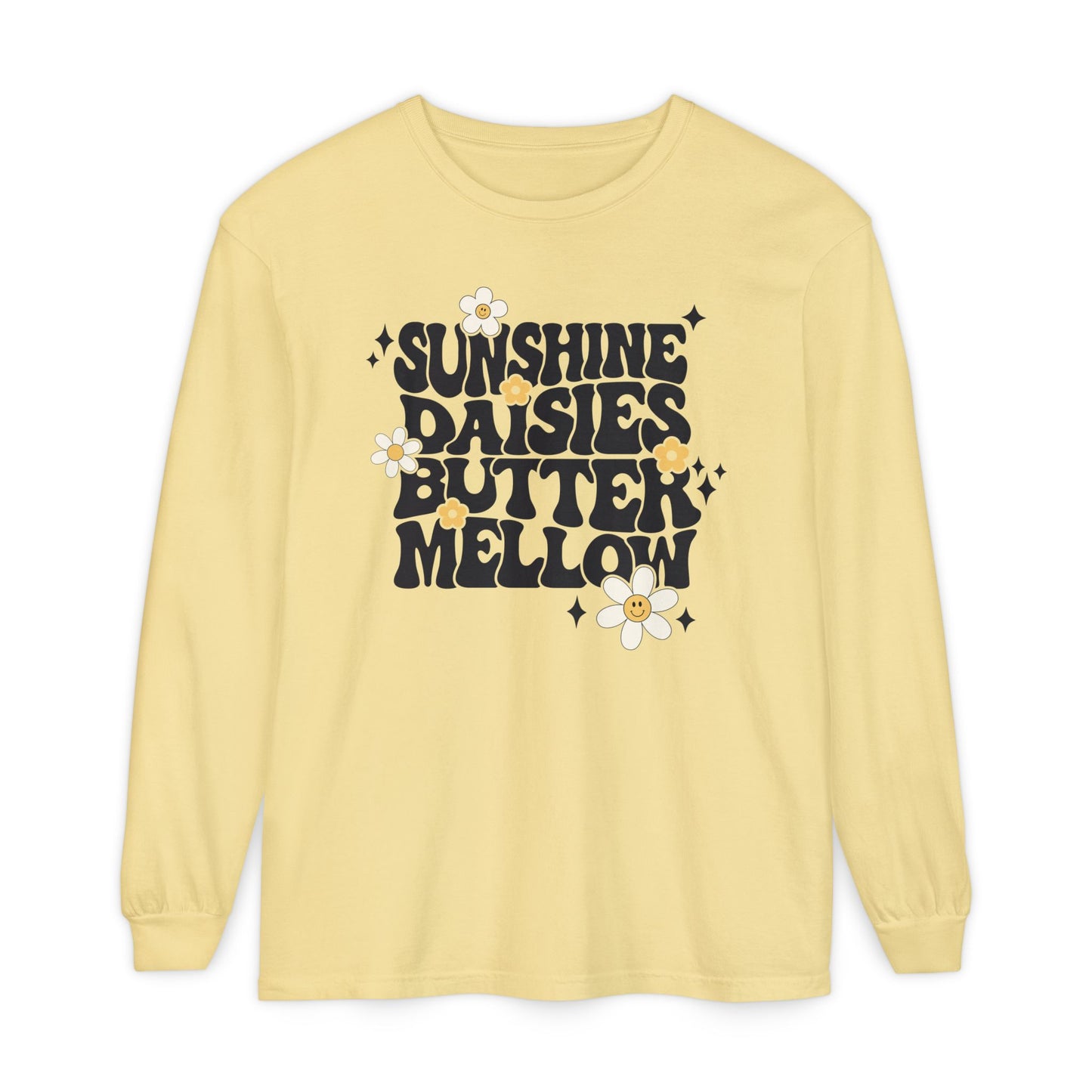 Sunshine Daisies Butter Mellow Long Sleeve Tee