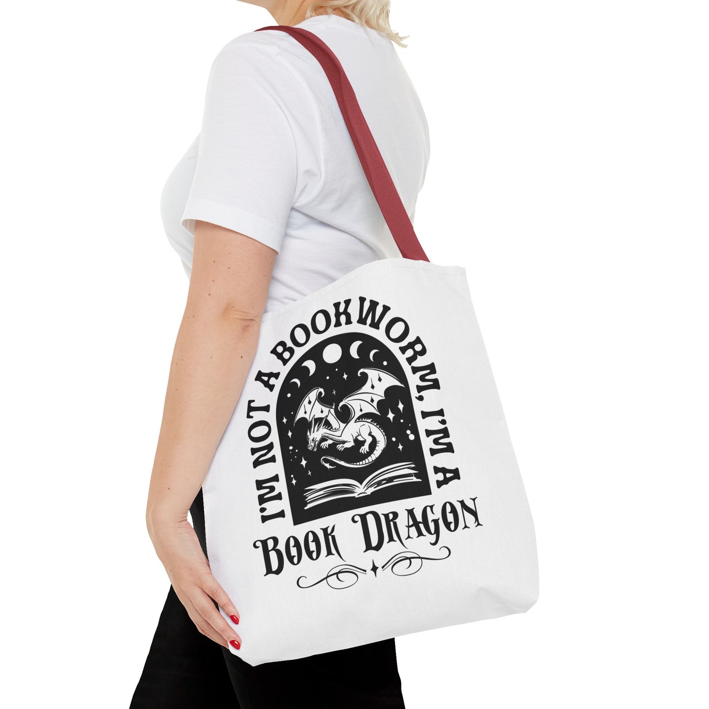 Book Dragon Tote Bag