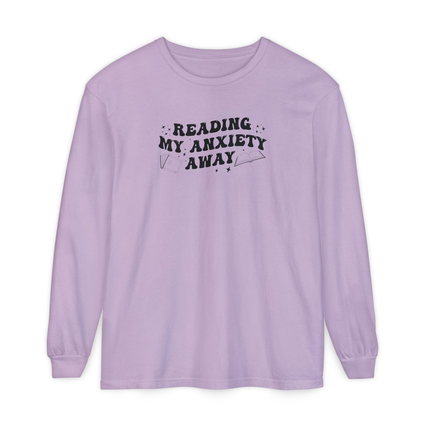 Reading My Anxiety Away Long Sleeve Tee