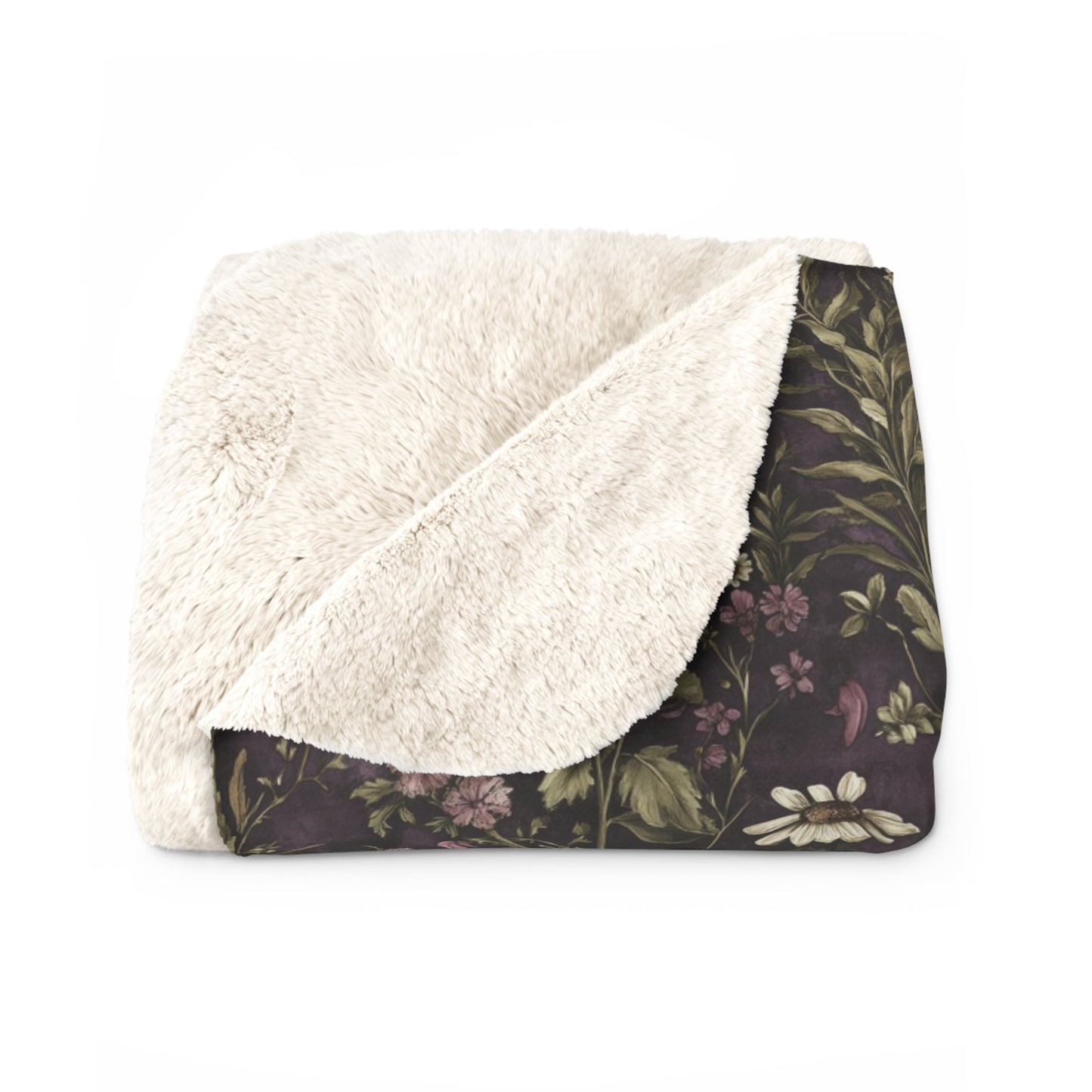 Enchanted Herbarium Sherpa Blanket
