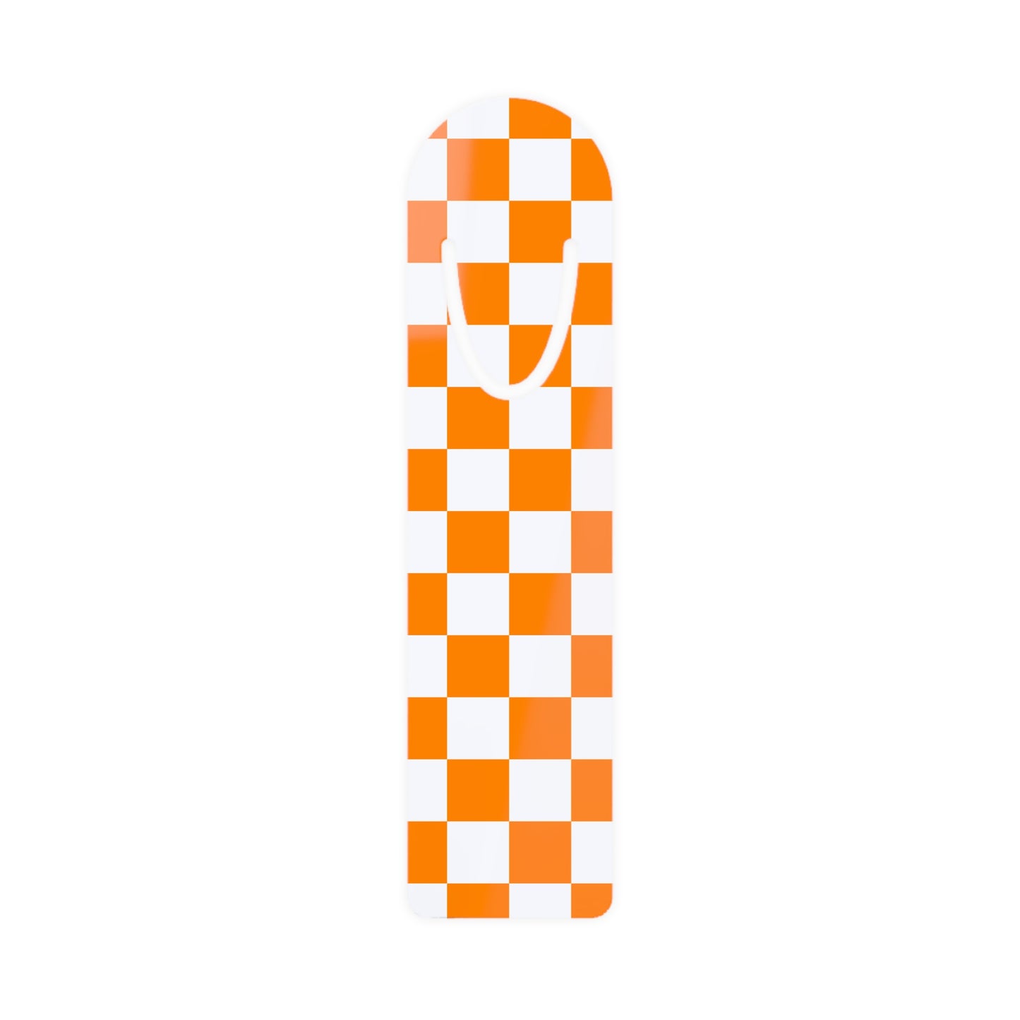 Orange Checkered Bookmark