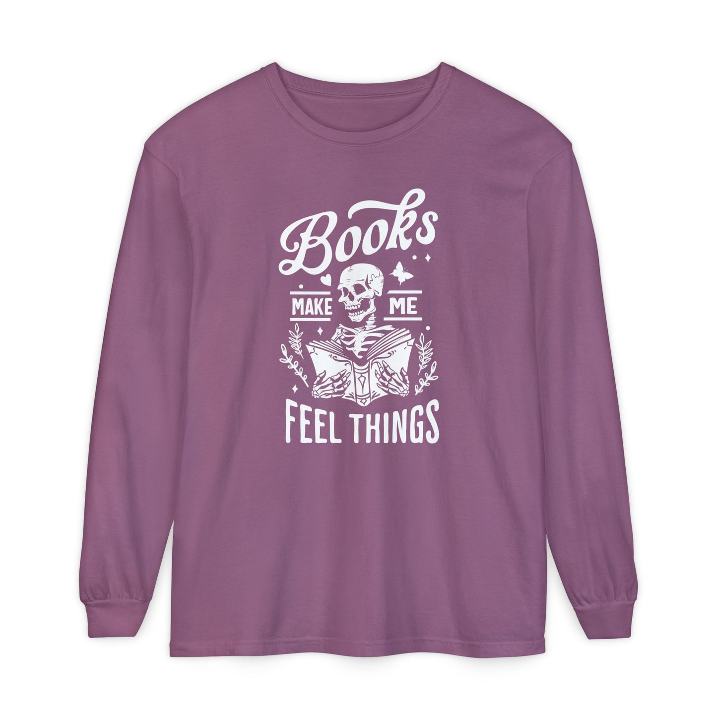 Books Make Me Feel Things Long Sleeve Tee