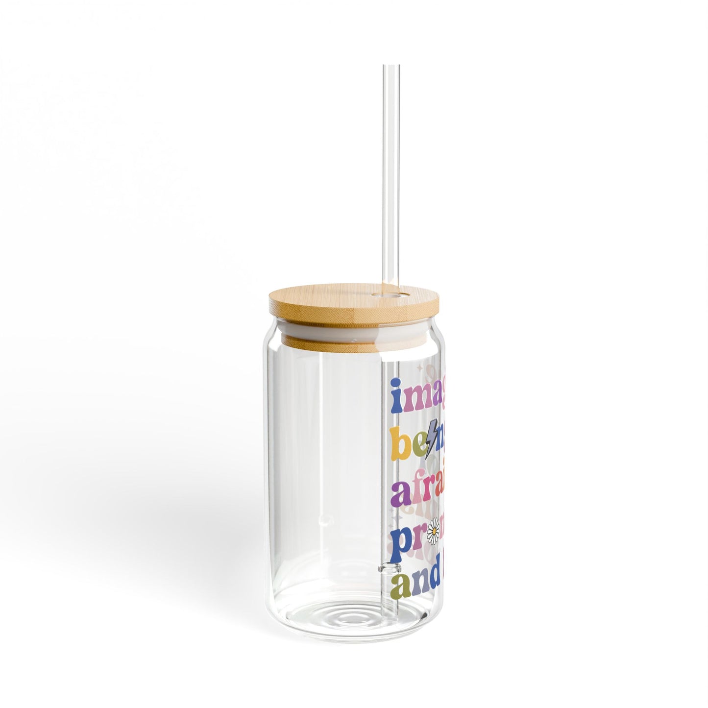 Pronouns and Books Sipper Glass