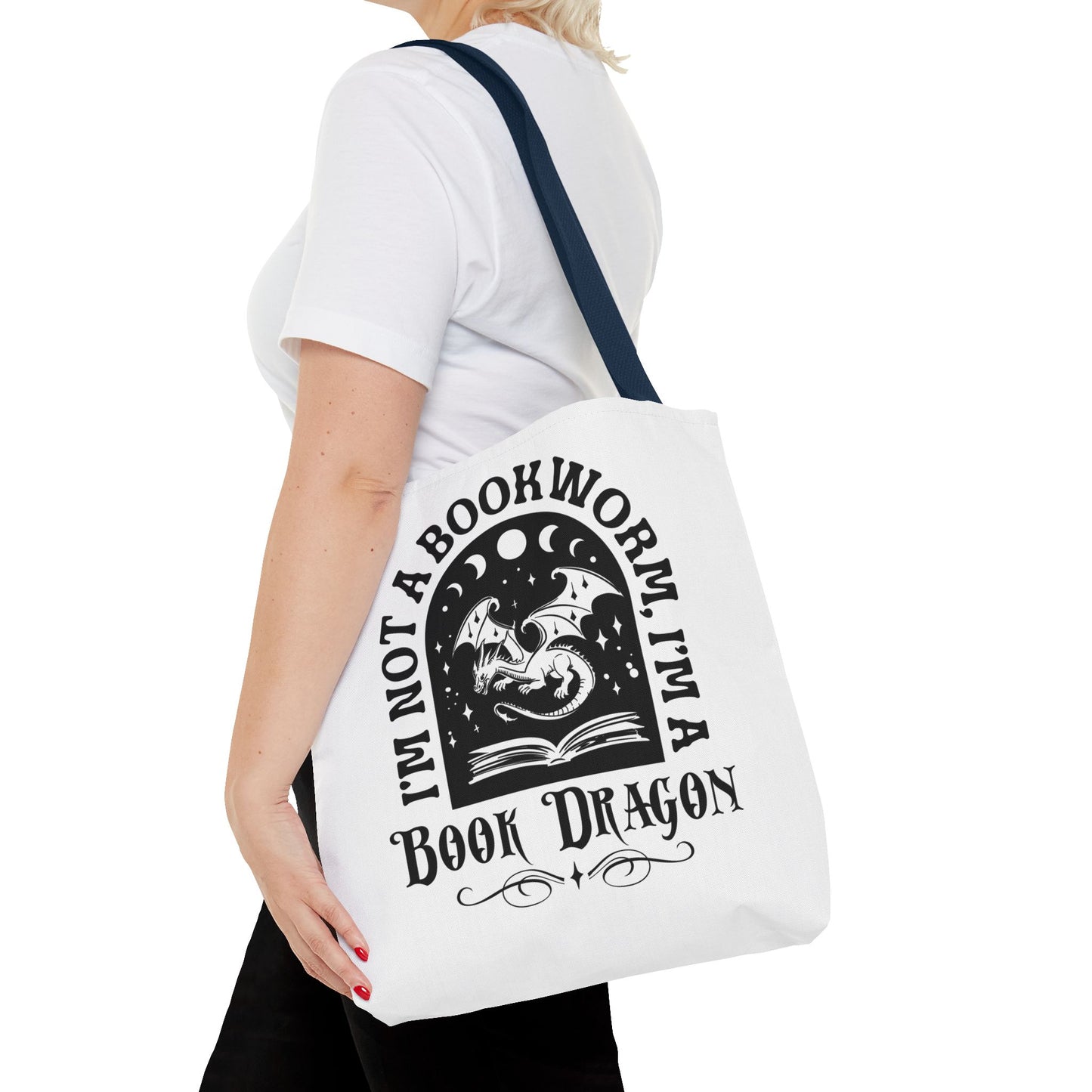 Book Dragon Tote Bag