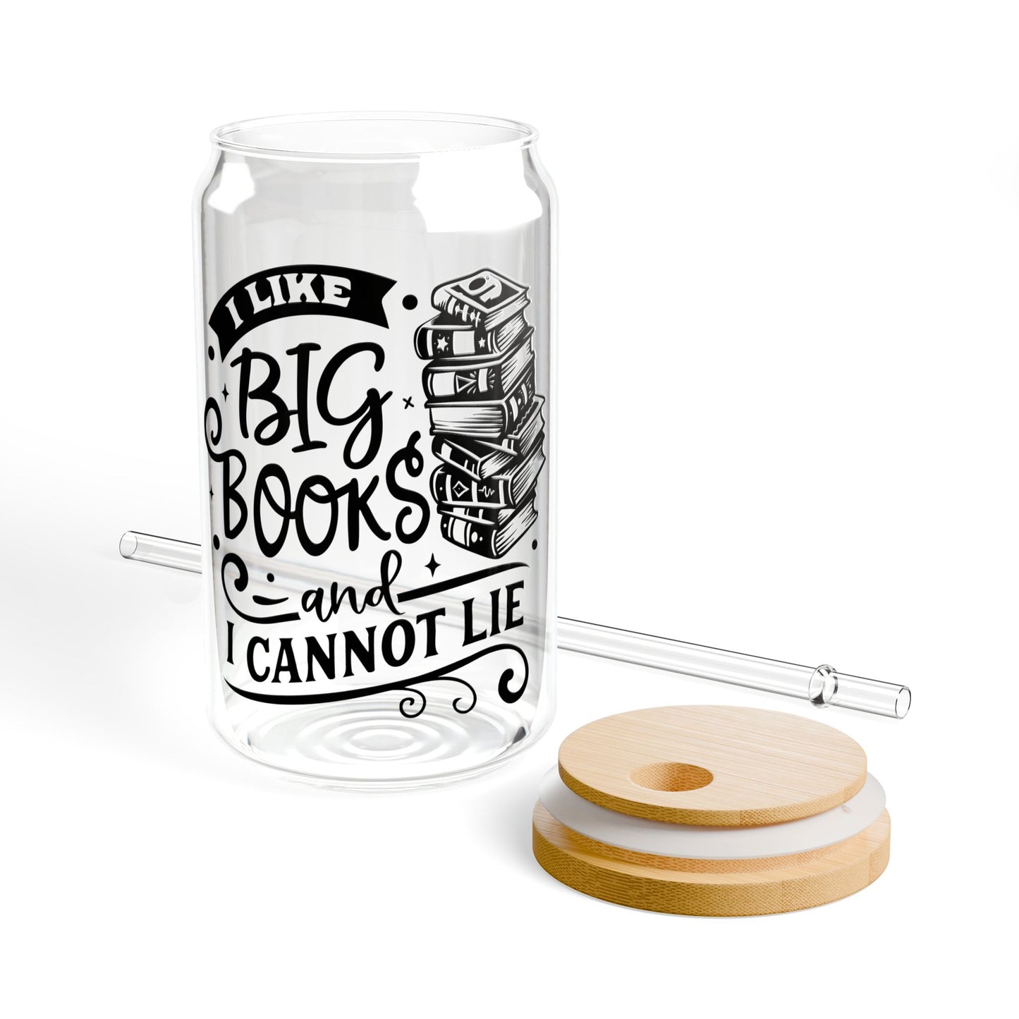 I Like Big Books Sipper Glass