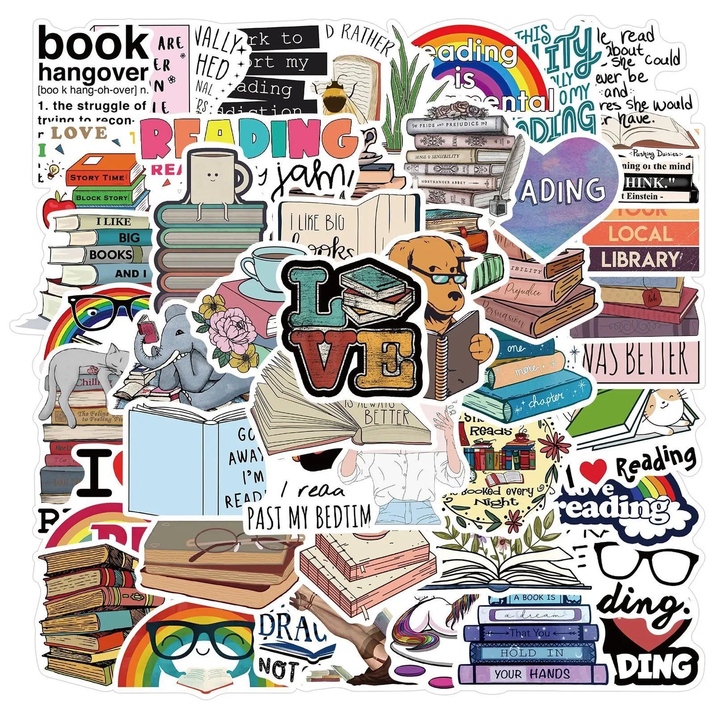 Book Lover Sticker Pack