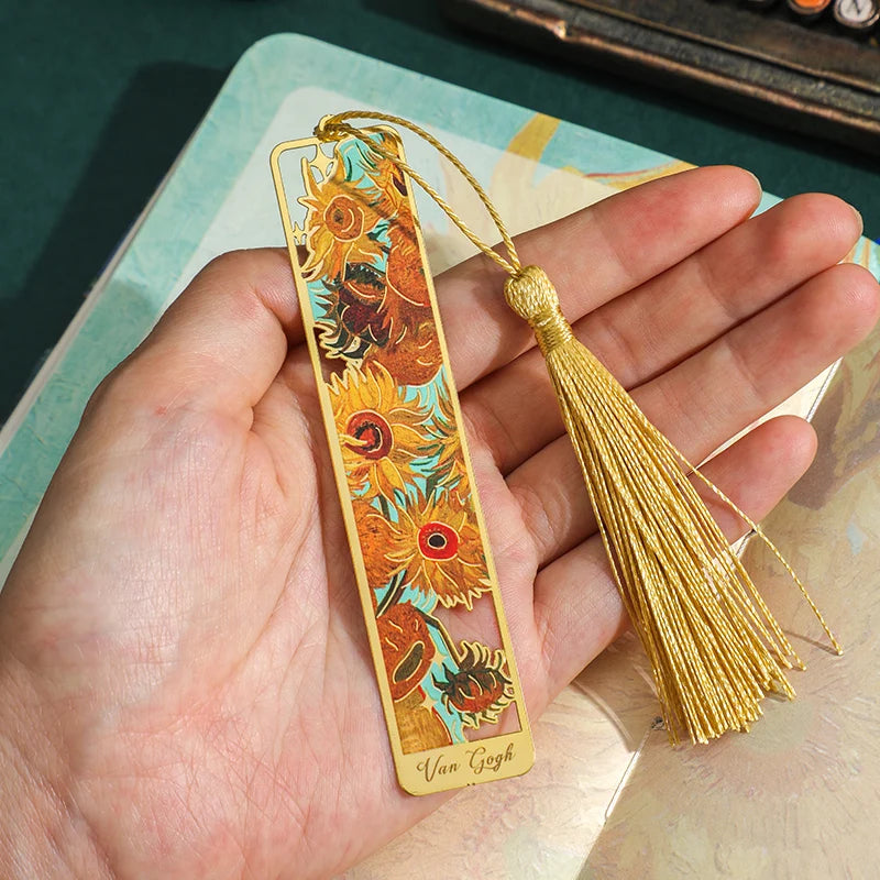 Floral Metal Bookmark