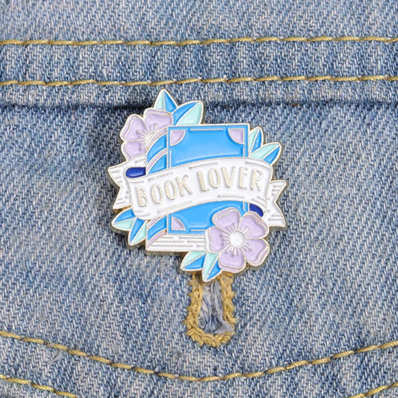 Book Lover Enamel Pin