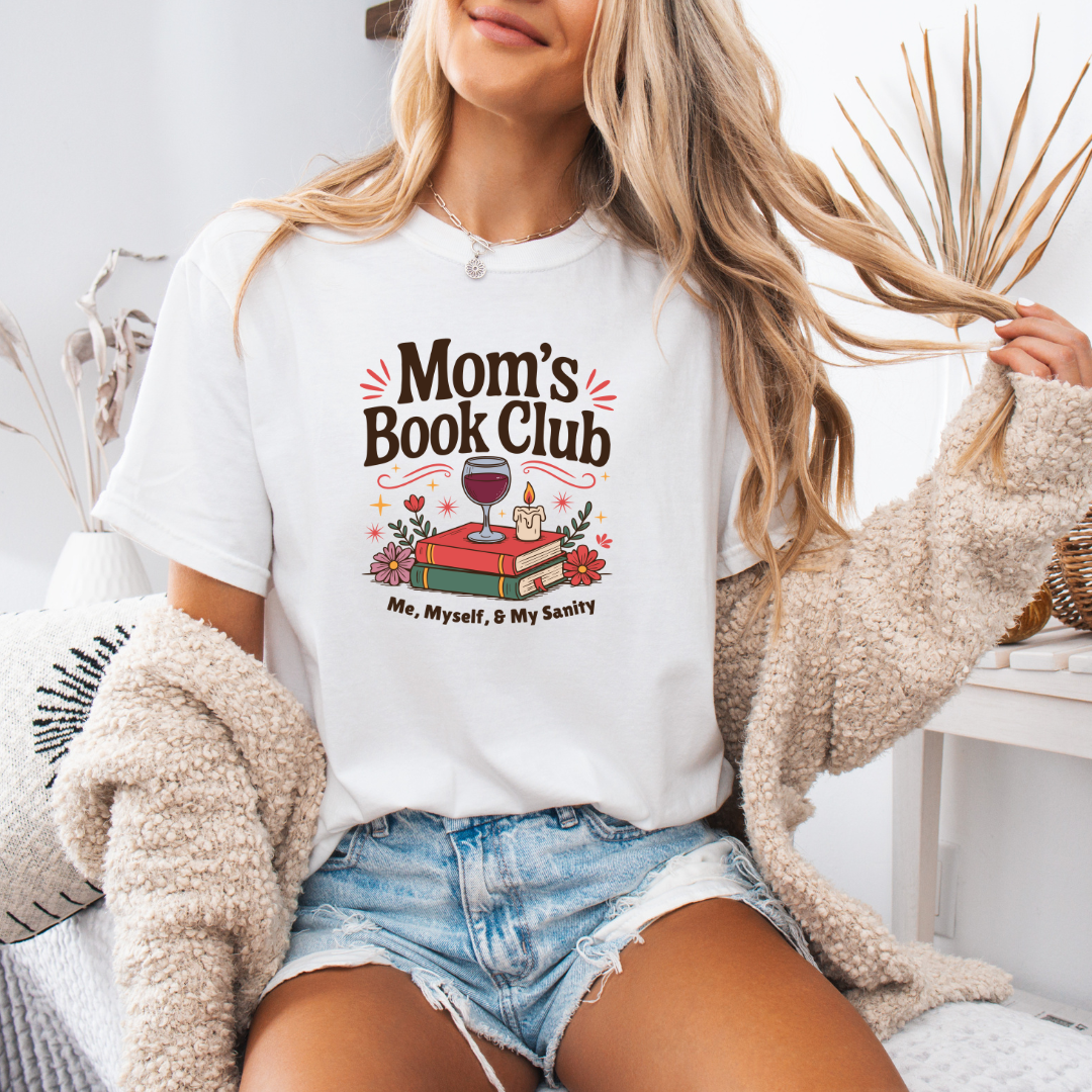 Moms Book Club Tee