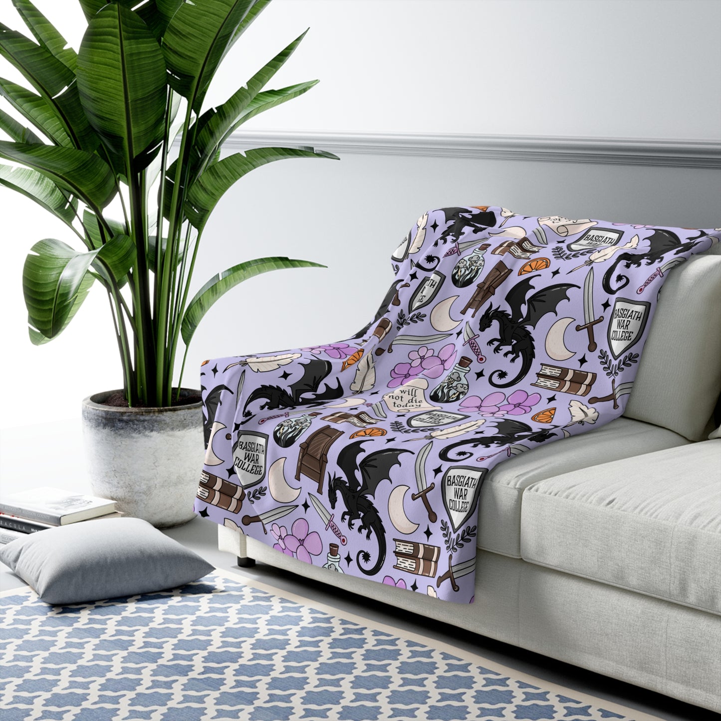 Fourth Wing Sherpa Blanket