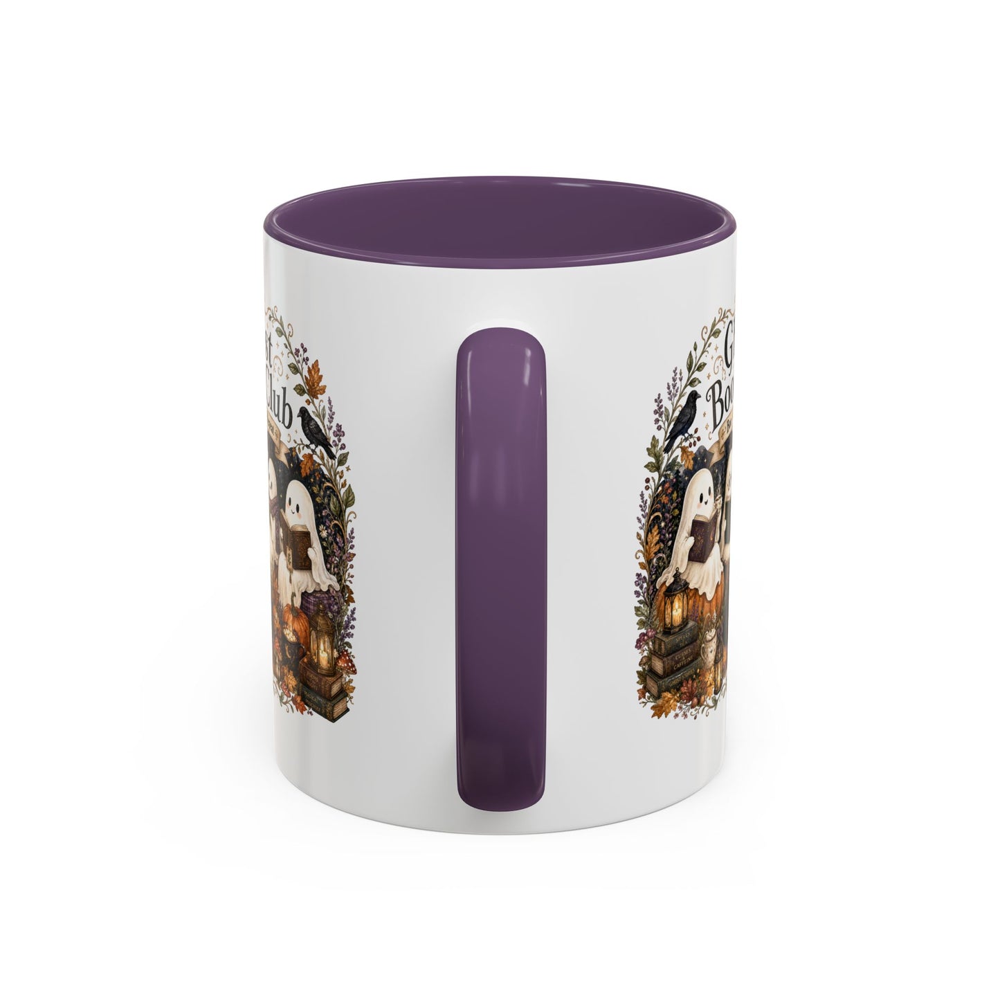 Ghost Book Club Coffee Mug — "Ghost Book Club: Boo Read Repeat" Accent Mug (11 oz)