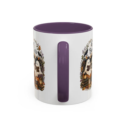 Ghost Book Club Coffee Mug — "Ghost Book Club: Boo Read Repeat" Accent Mug (11 oz)