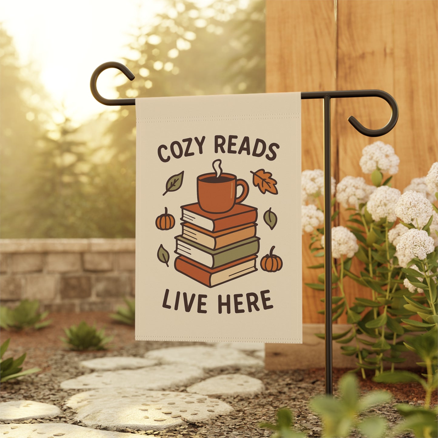 Cozy Reads Live Here Flag
