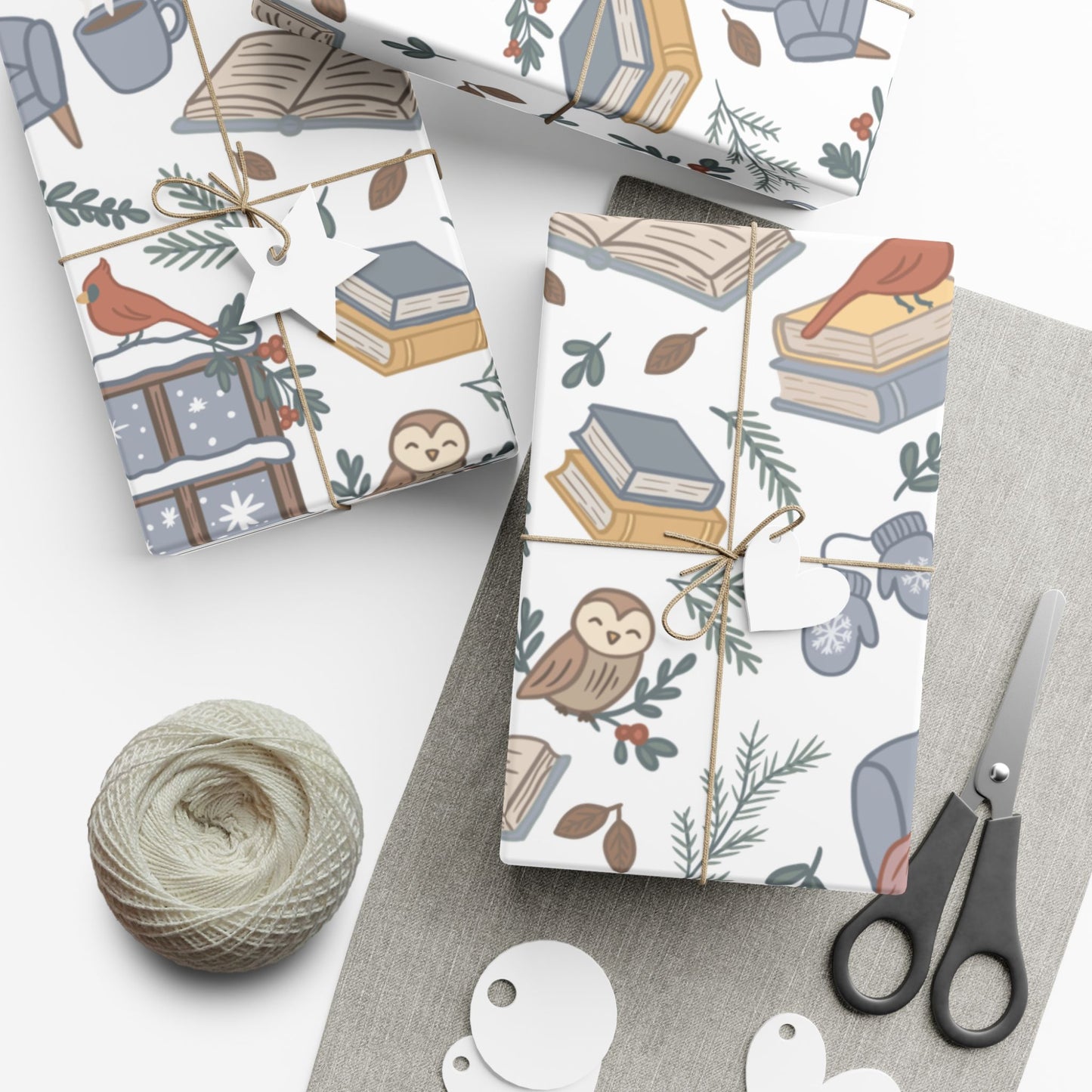 Winter Reading Nook Wrapping Paper