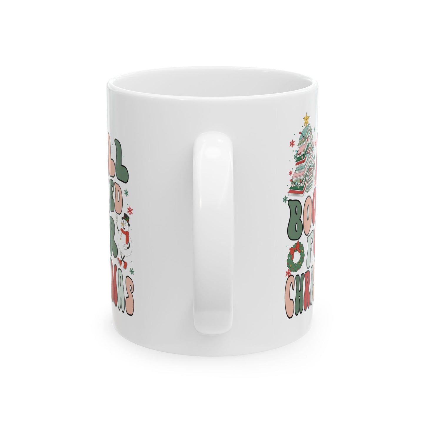 All Booked for Christmas Mug