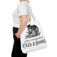 Cats & Books Tote Bag