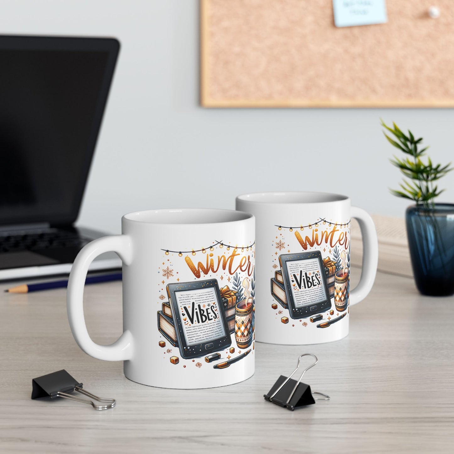 Winter Vibes Kindle Mug