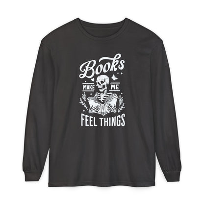 Books Make Me Feel Things Long Sleeve Tee