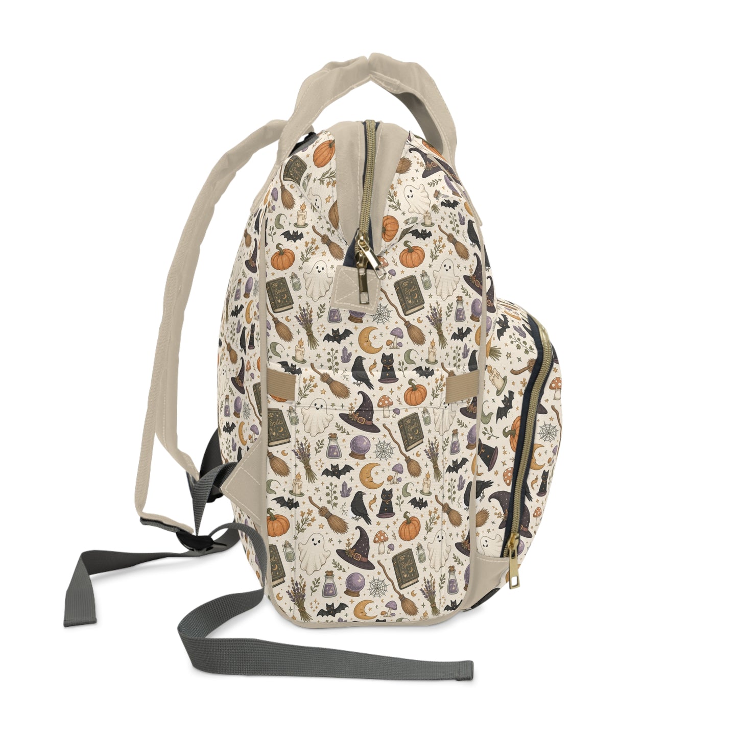 Halloween Witch Pattern Diaper Backpack