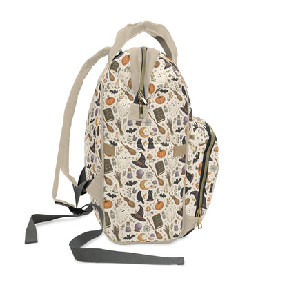 Halloween Witch Pattern Diaper Backpack