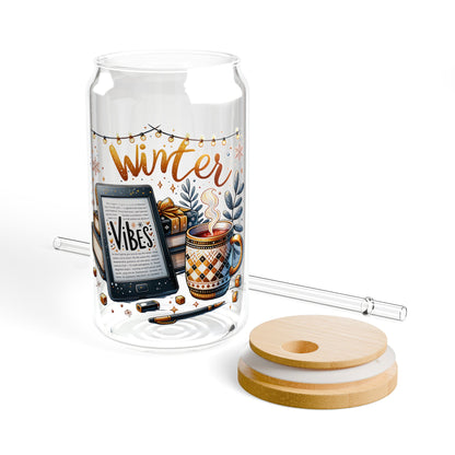 Winter Vibes Kindle Sipper Glass