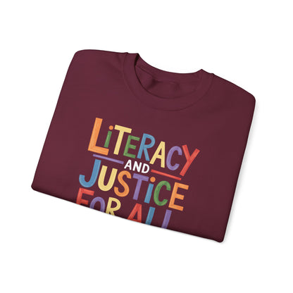 Literacy and Justice Sweatshirt
