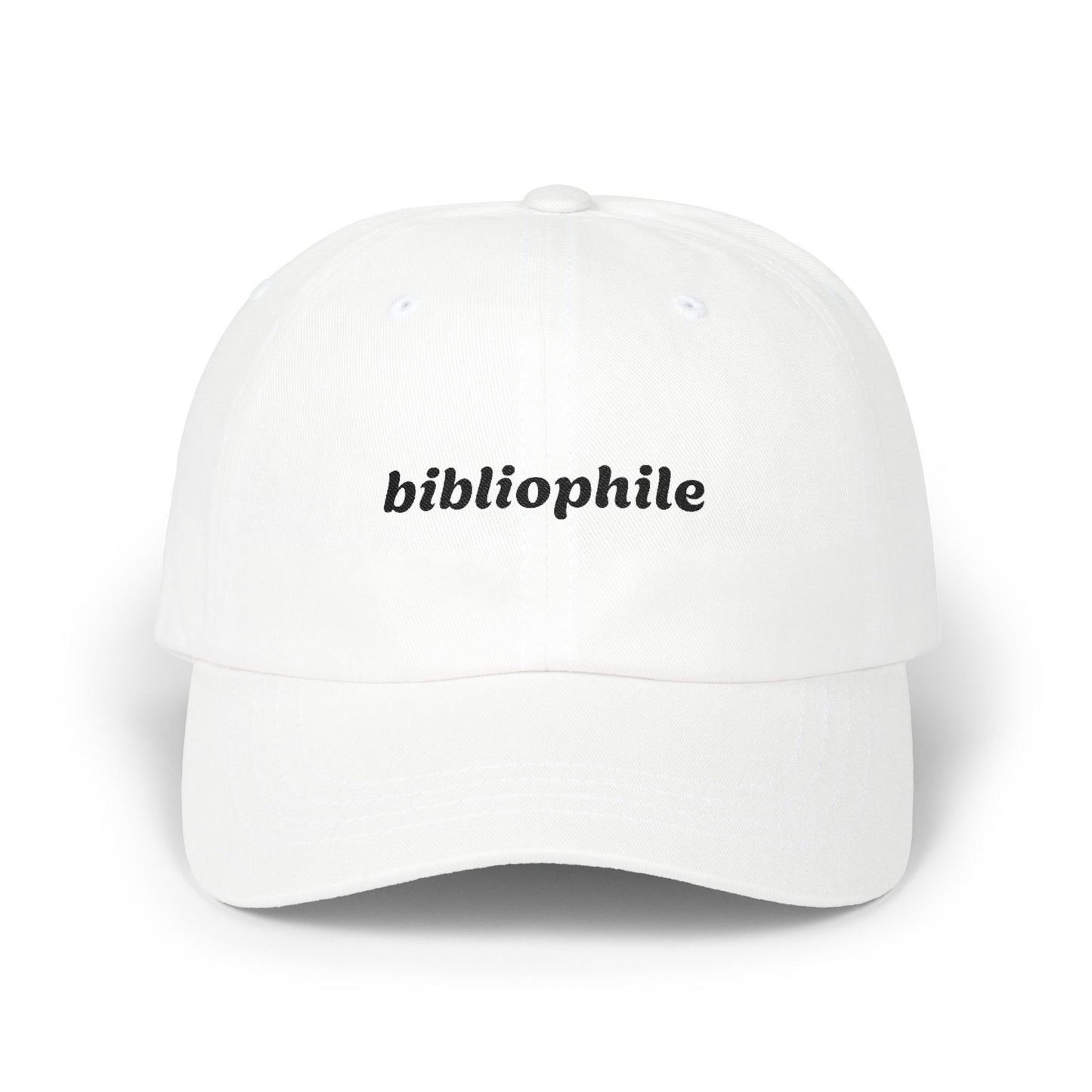 Bibliophile Embroidered Cap
