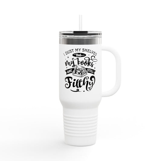 I Dust My Shelves Travel Mug