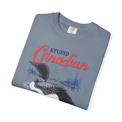 Stupid Canadian Wolf Bird Tee