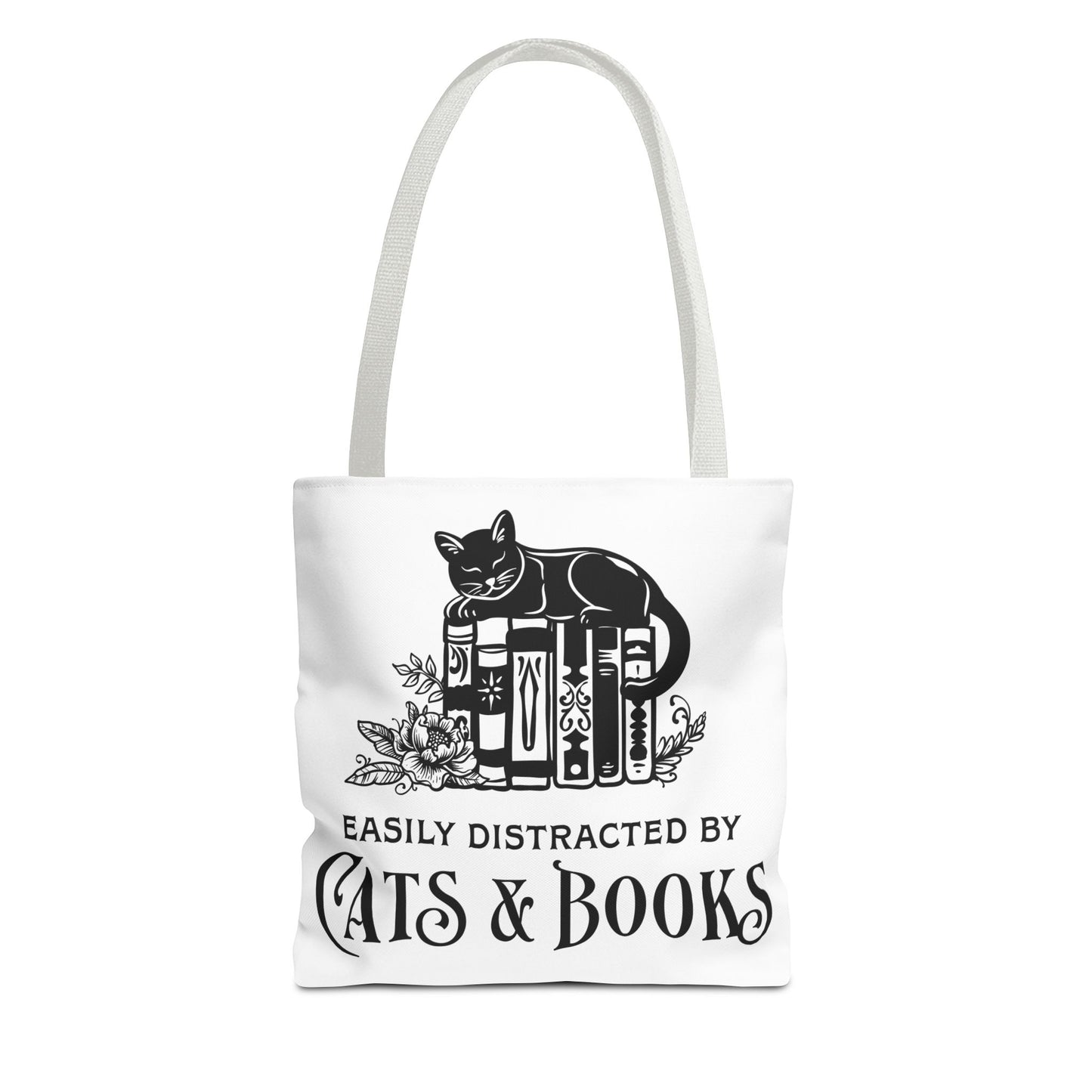 Cats & Books Tote Bag