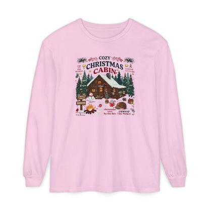 Christmas Cabin Long Sleeve Tee