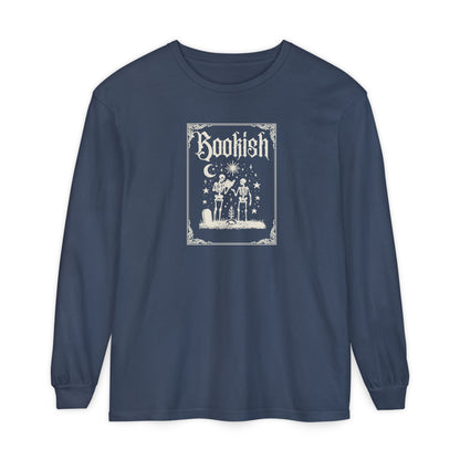 Bookish Skeleton Long Sleeve Tee