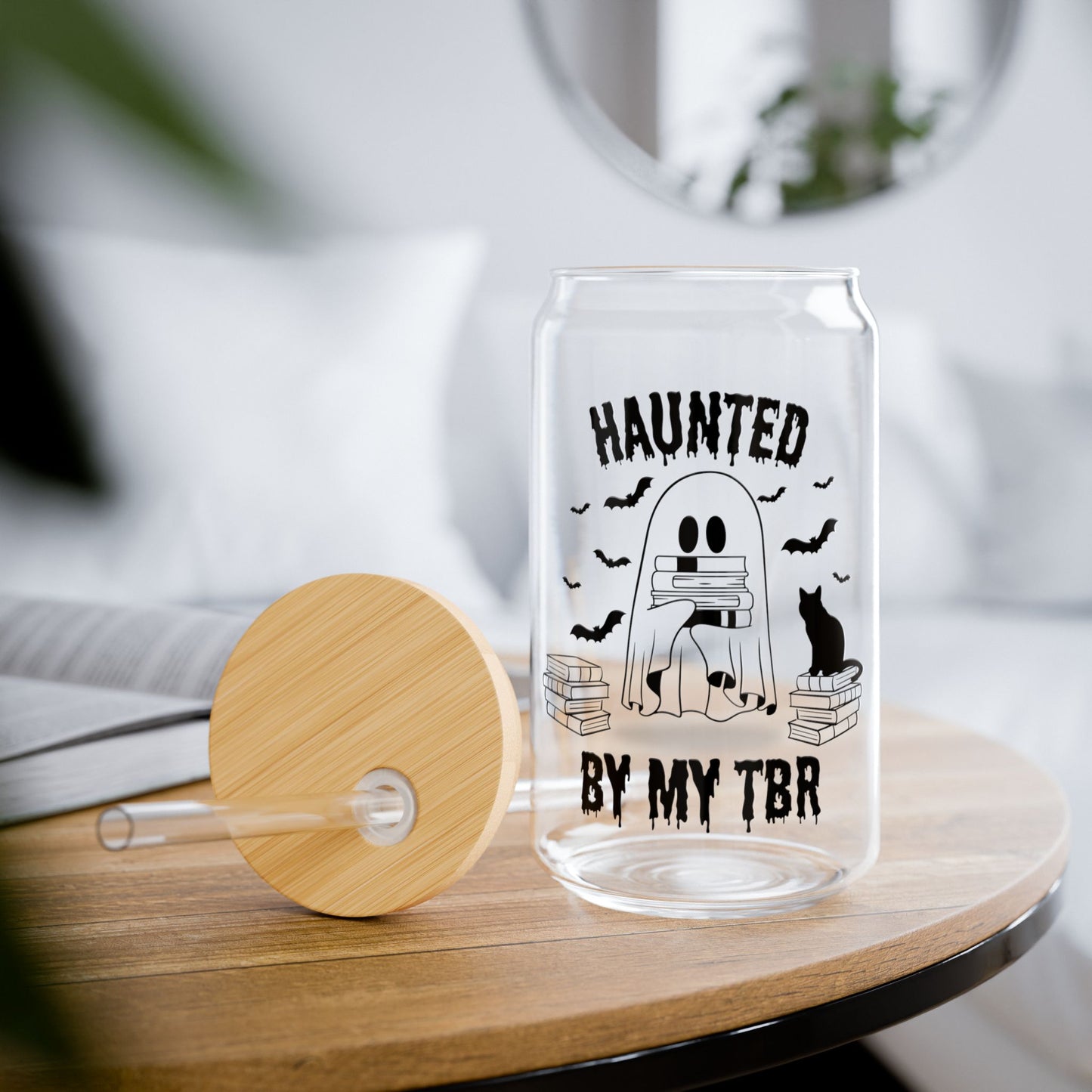 Haunted by my TBR Sipper Glass