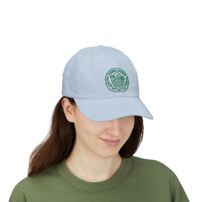 Farmers Market Fan Club Dad Cap — Vintage Green Logo Hat